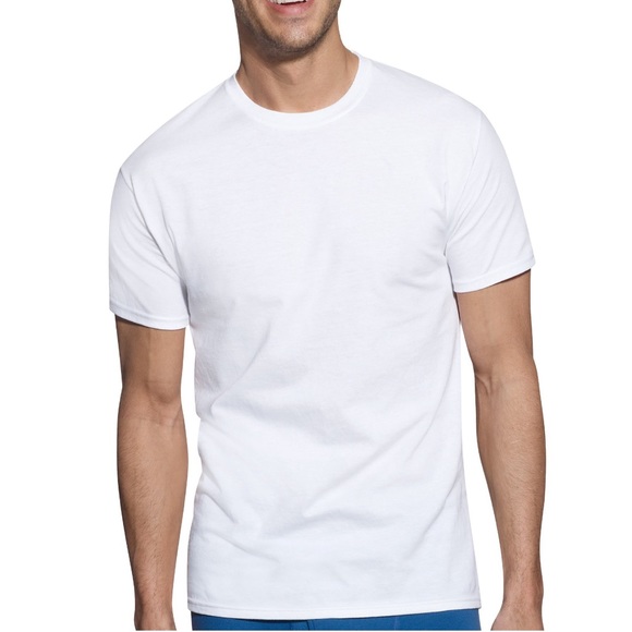 Hanes Other - NWT Hanes Men's White Crew T-Shirt Undershirts Short Sleeve Shirt Tee Top M